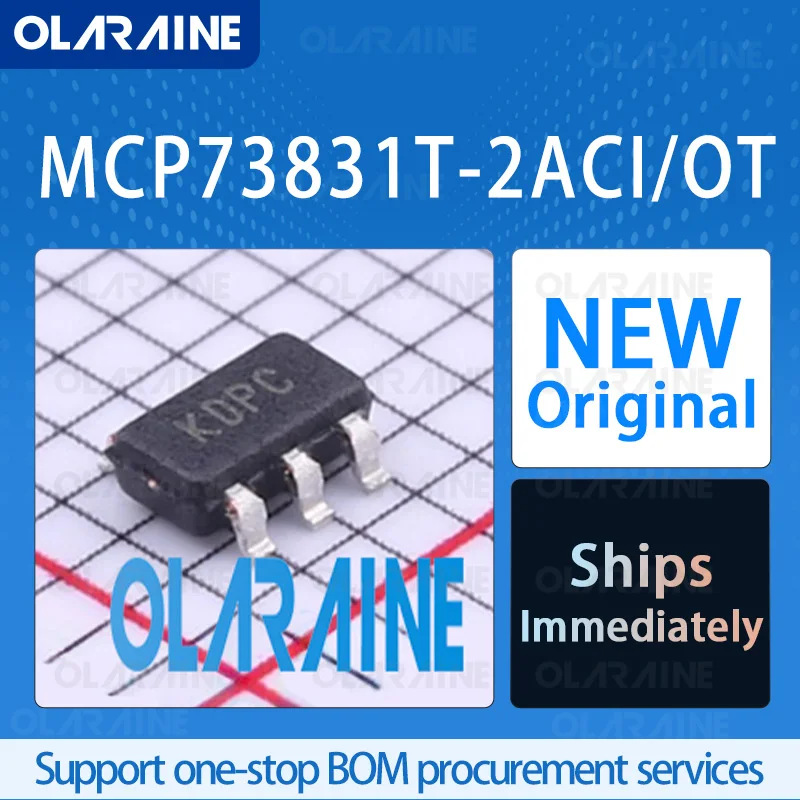 5/10/100Pcs MCP73831T-2ACI/OT SOT-23-5 battery management RoHS The output voltage is 4.2 V Current 500 mA
5/10/100Pcs MCP73831T-2ACI/OT SOT-23-5 battery management RoHS The output voltage is 4.2 V Current 500 mA