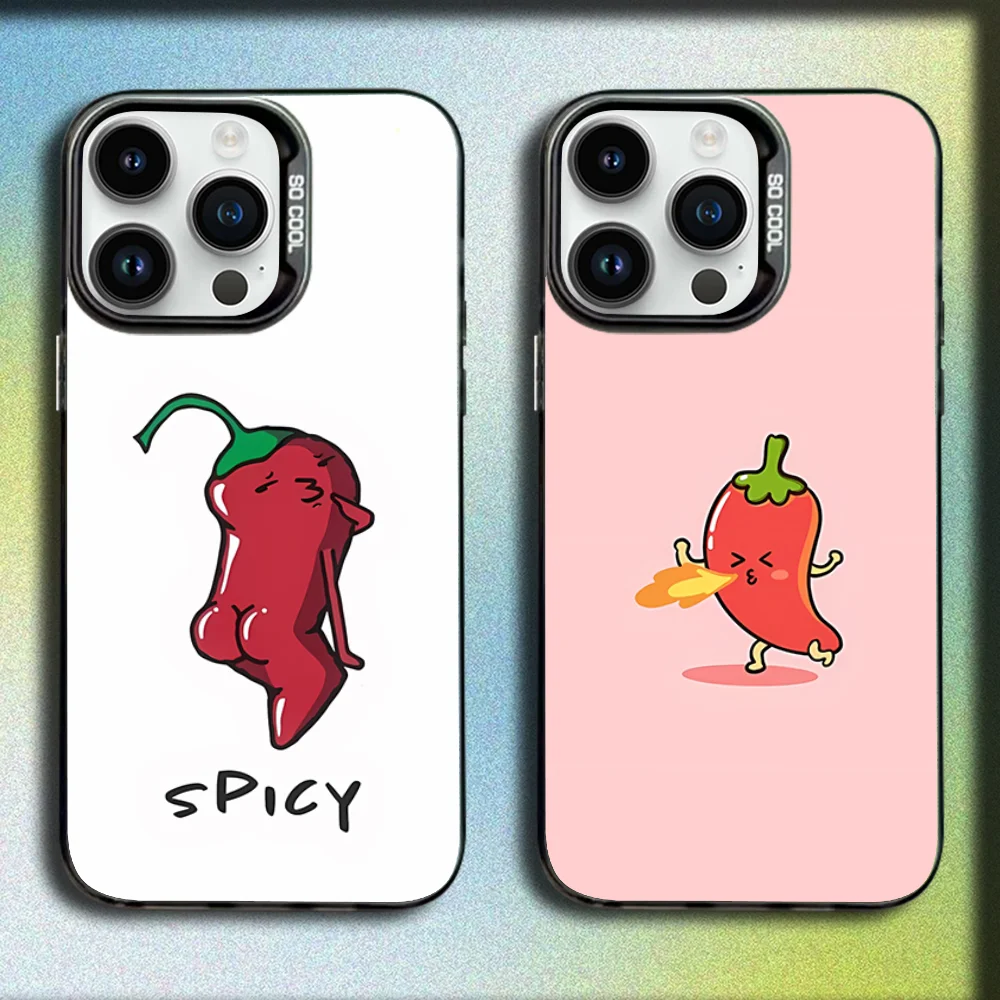 Cartoon Funny Chili Red Phone Case For iPhone 16,15,14,13,12,11,Mini,Pro,E,MAX Gray Matte Silicone Black Cover
Cartoon Funny Chili Red Phone Case For iPhone 16,15,14,13,12,11,Mini,Pro,E,MAX Gray Matte Silicone Black Cover