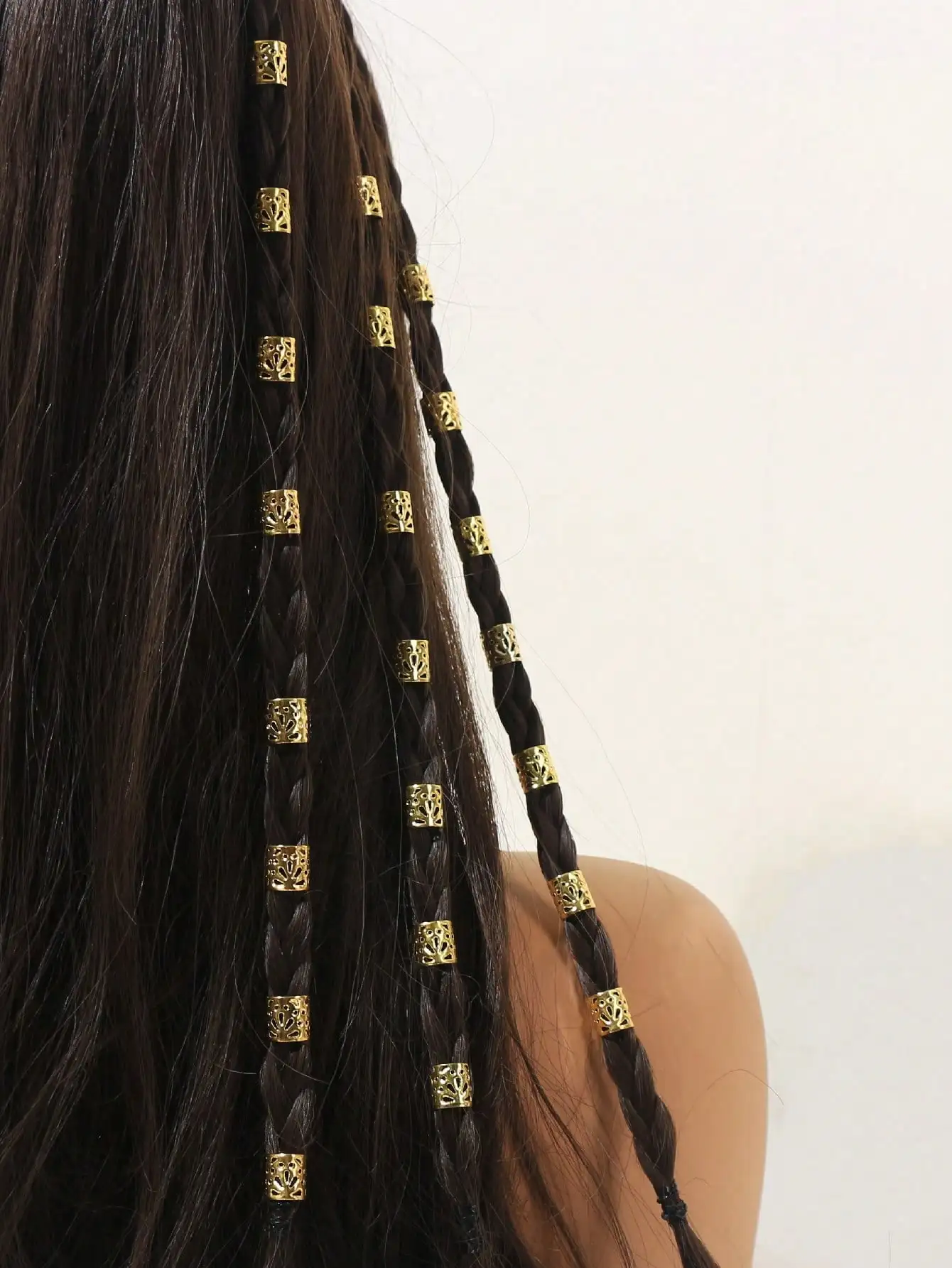 60-Pack Double-Layer Anti-Slip Glitter Gold Hair Rings - Heavy-Duty Punk Braiding Accessories for Women, Waterproof Glitter Fing
60-Pack Double-Layer Anti-Slip Glitter Gold Hair Rings - Heavy-Duty Punk Braiding Accessories for Women, Waterproof Glitter Fing
