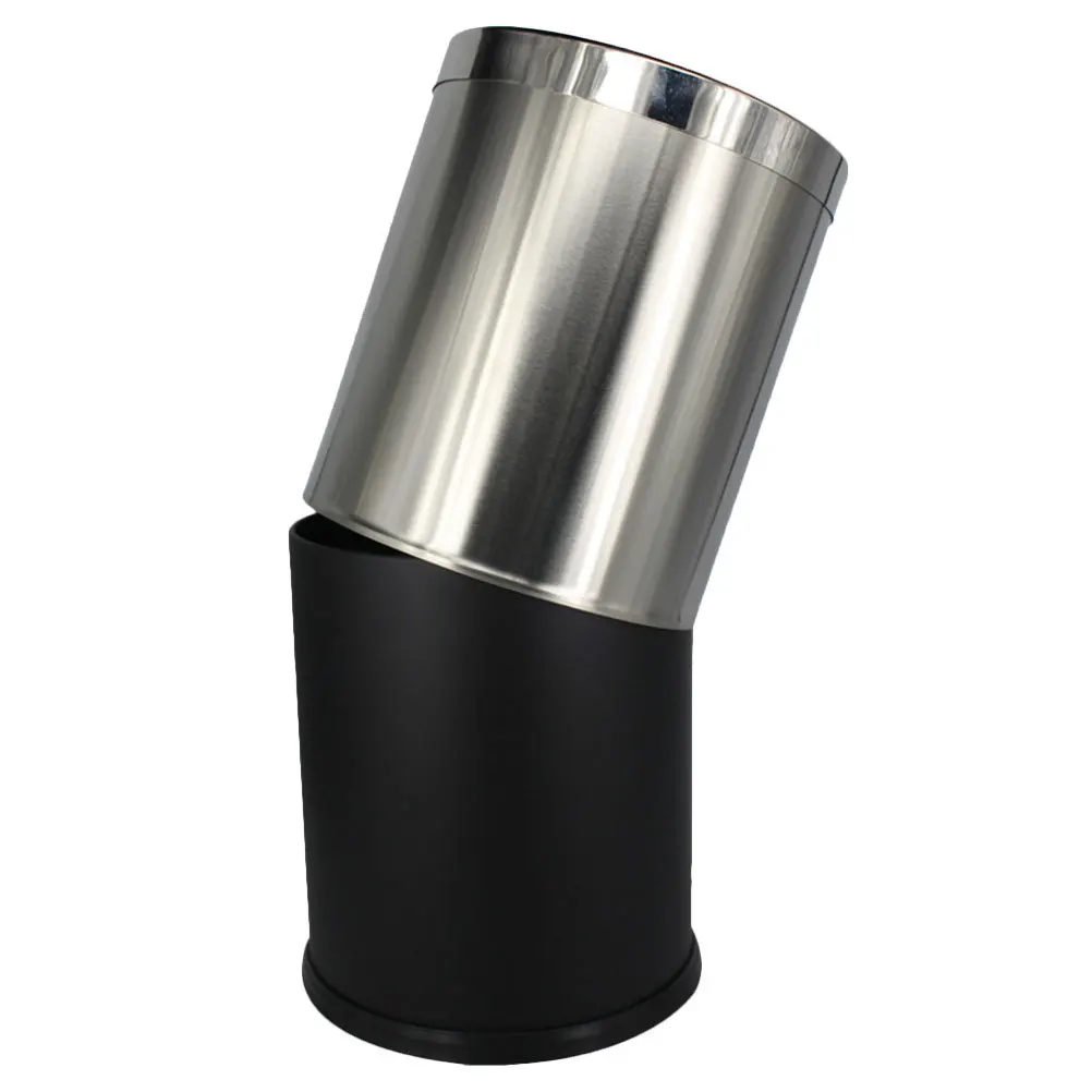 Stainless Steel Trash Can Kitchen Garbage Bin Compact Wastebasket Household Rubbish Container for Office Bedroom
Stainless Steel Trash Can Kitchen Garbage Bin Compact Wastebasket Household Rubbish Container for Office Bedroom