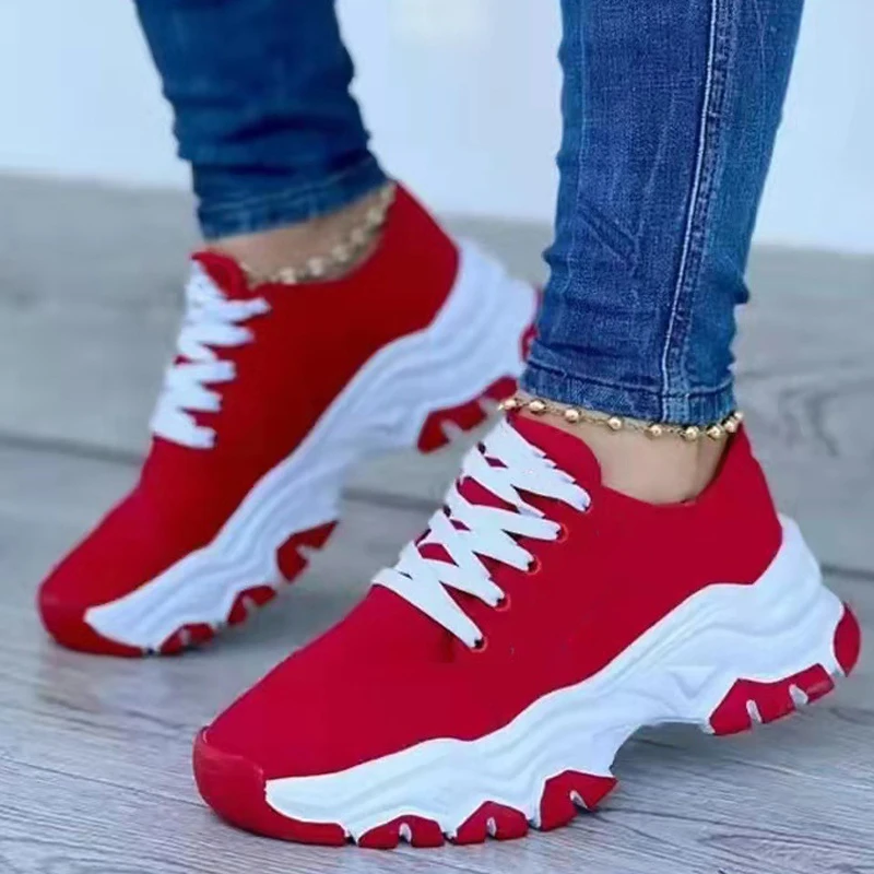 Women Casual Shoes Solid Color Sneakers Women Platform Shoes Ladies Canvas Shoes Lace Up Suede Shoes for Women Plus Size
Women Casual Shoes Solid Color Sneakers Women Platform Shoes Ladies Canvas Shoes Lace Up Suede Shoes for Women Plus Size