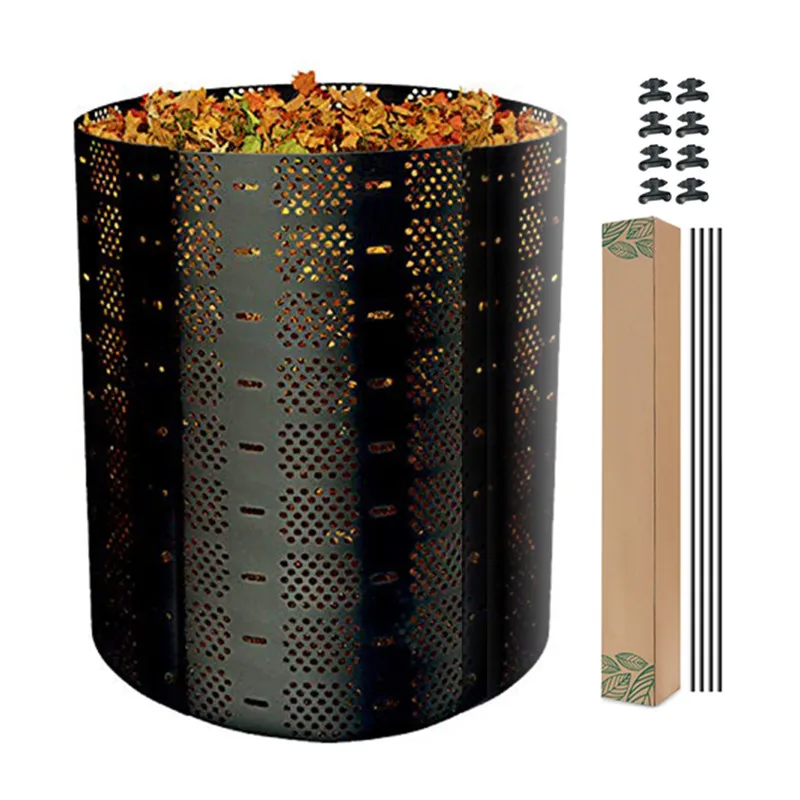 Large Capacity Easy Assembly Black Garden Composter HDPE Household Farm Grass Plant Expandable Compost Bin Outdoor
Large Capacity Easy Assembly Black Garden Composter HDPE Household Farm Grass Plant Expandable Compost Bin Outdoor