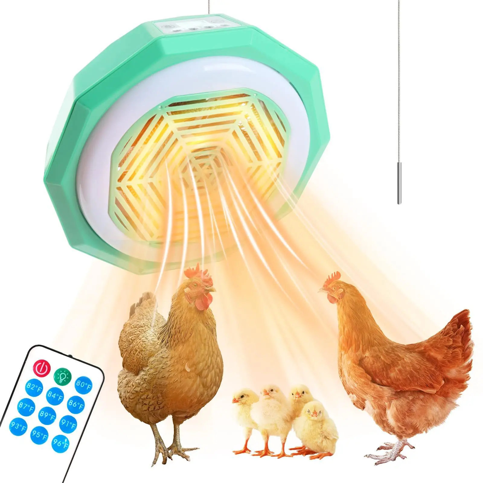 Poultry heating machine, chicken house heater, three-speed adjustable with remote control, heater, breeding and brooding
Poultry heating machine, chicken house heater, three-speed adjustable with remote control, heater, breeding and brooding