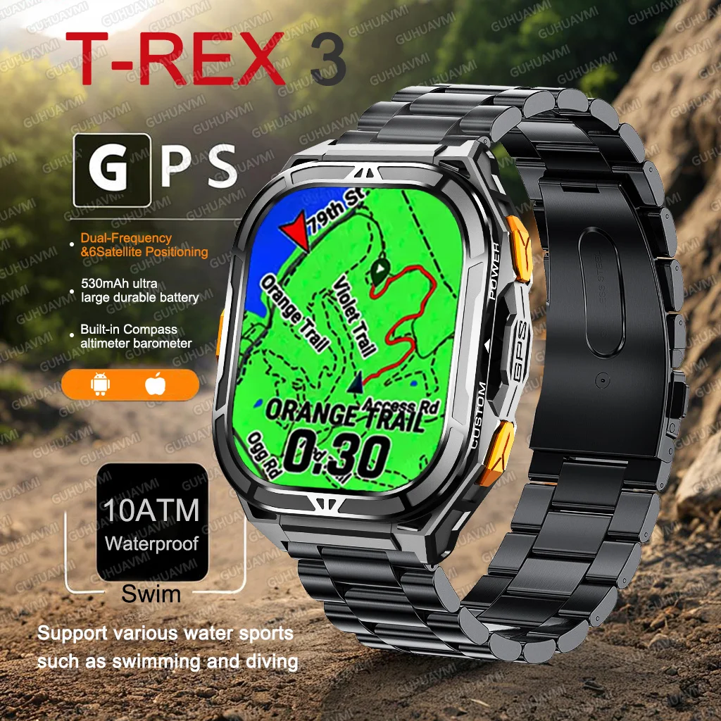 T-Rex 3 GPS Смарт-часы 10 АТМ Водонепроницаемые Встроенный двухдиапазонный GNSS Компас Военные Спортивные Смарт-часы Мужчины 2025 Новинка Для Xiaomi IOS
T-Rex 3 GPS Смарт-часы 10 АТМ Водонепроницаемые Встроенный двухдиапазонный GNSS Компас Военные Спортивные Смарт-часы Мужчины 2025 Новинка Для Xiaomi IOS