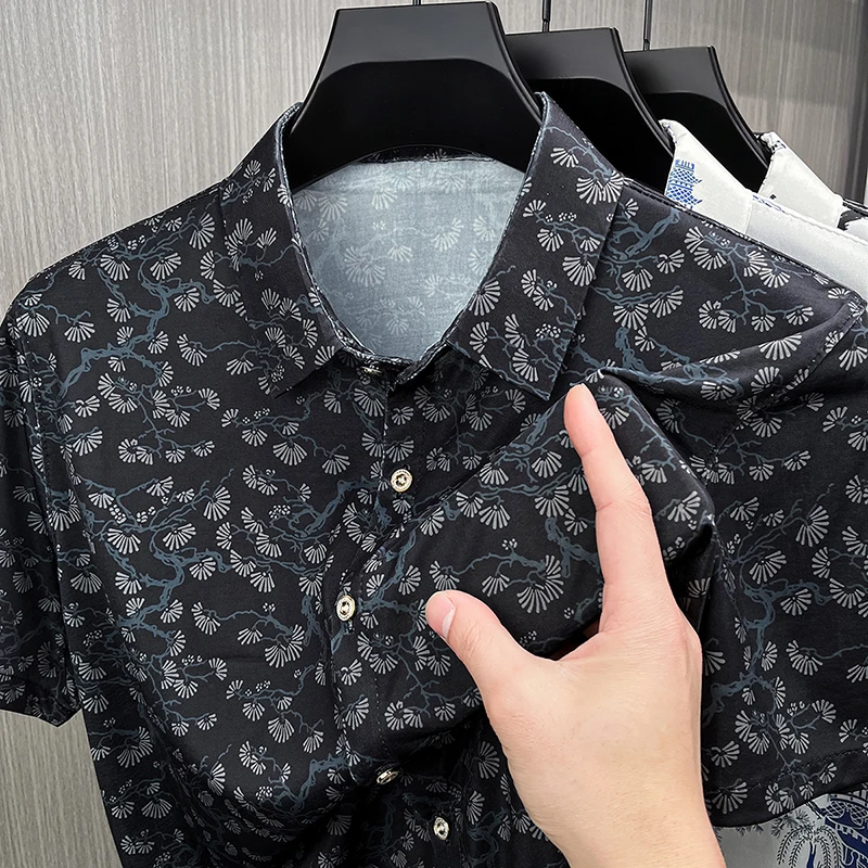 Designer Original Man Short Sleeves Shirt Single-Breasted Lapel Ventilate Comfortable Floral Print New Shirt Leisure Men's Wear
Designer Original Man Short Sleeves Shirt Single-Breasted Lapel Ventilate Comfortable Floral Print New Shirt Leisure Men's Wear
