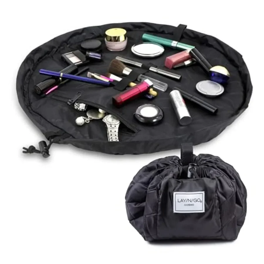 Cosmo Layflat Drawstrg Cosmetic and Makeup Bag Organizer - Portable Drawstrg Bag w/Zipper Pocket, Makeup Loops and More - Durab
Cosmo Layflat Drawstrg Cosmetic and Makeup Bag Organizer - Portable Drawstrg Bag w/Zipper Pocket, Makeup Loops and More - Durab