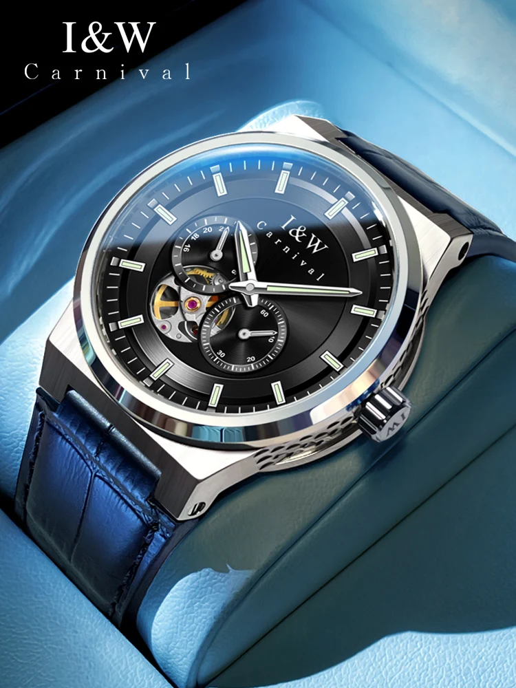 Carnival Brand IW High-End Series Luxury MIYOTA Movement Mechanical Watch Men 50m Waterproof HD Sapphire Tourbillon Watches Mens
Carnival Brand IW High-End Series Luxury MIYOTA Movement Mechanical Watch Men 50m Waterproof HD Sapphire Tourbillon Watches Mens