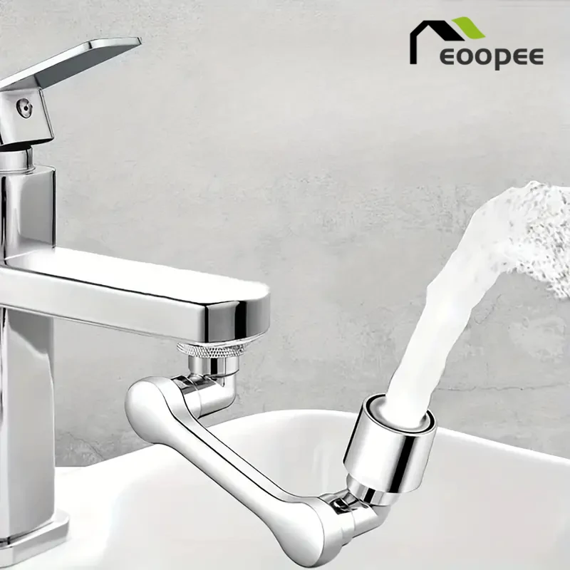 1080° Universal Rotation Faucet Washbasin Robot Arm Tap Dual Mode Sprayer Head Bathroom Sink Splash-proof Swivel Faucet
1080° Universal Rotation Faucet Washbasin Robot Arm Tap Dual Mode Sprayer Head Bathroom Sink Splash-proof Swivel Faucet