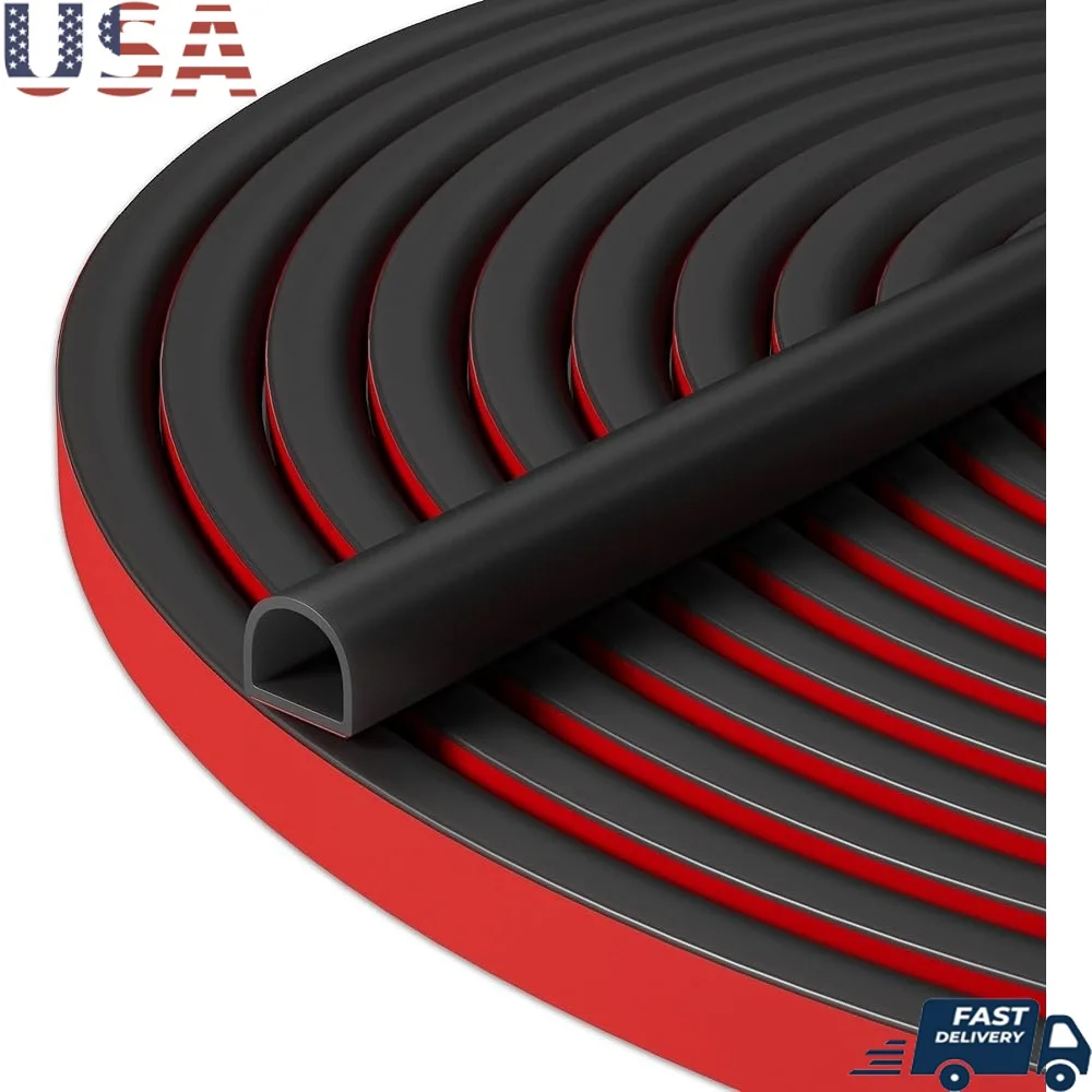20FT Self Adhesive Silicone Weather Stripping Door Seal D Shape Strip Insulation Windows and Doors Waterproof Dustproof Noise
20FT Self Adhesive Silicone Weather Stripping Door Seal D Shape Strip Insulation Windows and Doors Waterproof Dustproof Noise