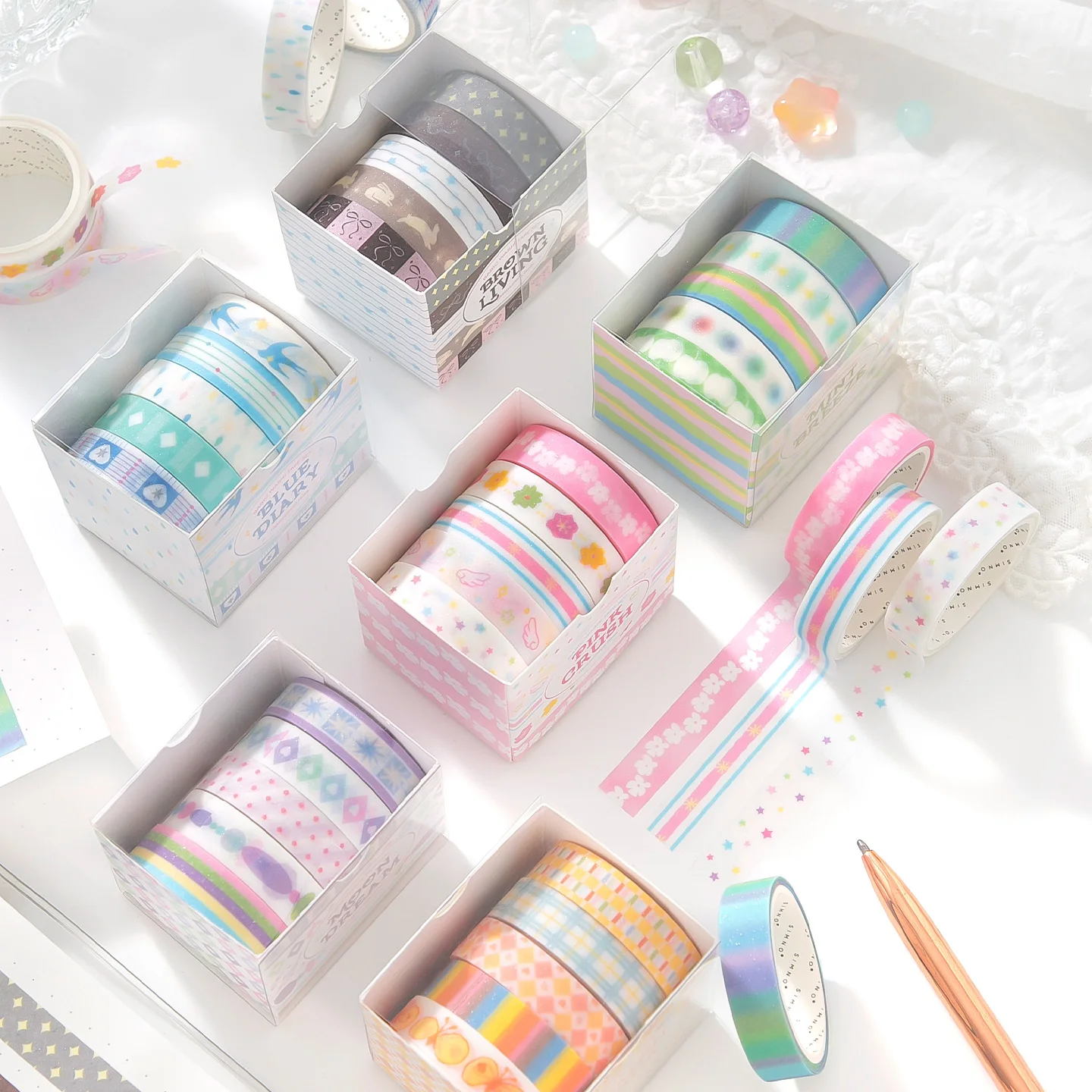 TIANZI 5Rolls/2m Frostbite Fantasia Series Washi Tape Cute Decorative Scrapbook stickers Hand Made Masking Kawaii Stationery
TIANZI 5Rolls/2m Frostbite Fantasia Series Washi Tape Cute Decorative Scrapbook stickers Hand Made Masking Kawaii Stationery