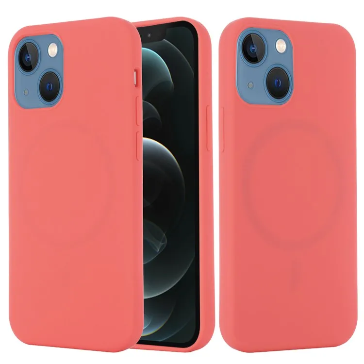 For iPhone 13 mini 5.4 inch Liquid Silicone Phone Cover Protective Case for Magnetic Charging - Hot Pink
For iPhone 13 mini 5.4 inch Liquid Silicone Phone Cover Protective Case for Magnetic Charging - Hot Pink