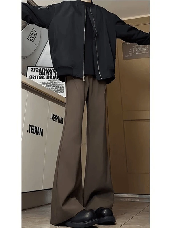 Cleanfit Men's Spring Summer Trousers Flared Leg Suit Pants Casual Business Style Straight Leg Long Trousers Knife
Cleanfit Men's Spring Summer Trousers Flared Leg Suit Pants Casual Business Style Straight Leg Long Trousers Knife