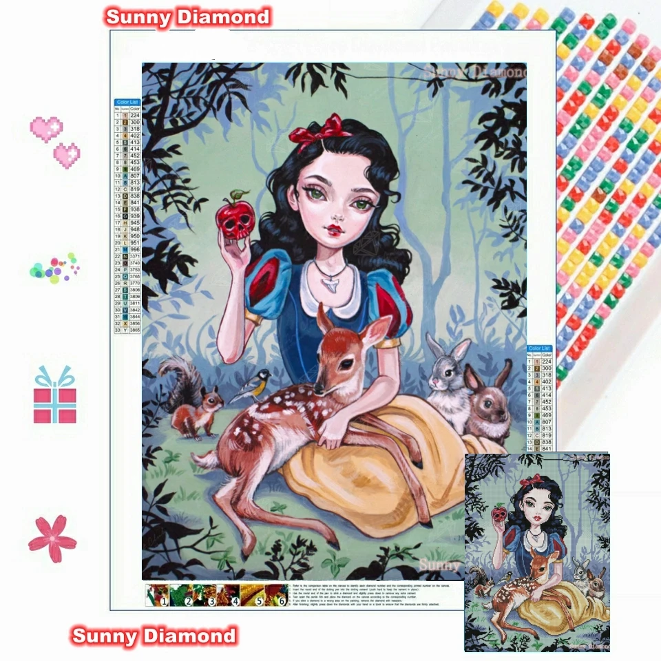 Алмазная 5D картина «One Bite Fantasy Princess» с большими глазами, девочка, милая мозаика с оленем и кроликом, Набор для творчества и вышивки крестиком, ...
Алмазная 5D картина «One Bite Fantasy Princess» с большими глазами, девочка, милая мозаика с оленем и кроликом, Набор для творчества и вышивки крестиком, ...