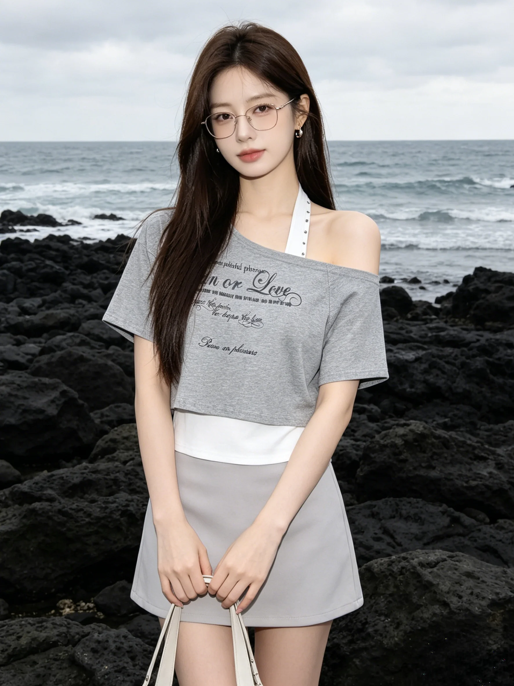 Summer Casual Korean Style Letter Print Two-Piece Set Women's Short Sleeve T-Shirt Slimming Neck Hanging Inner Wear Elegance
Summer Casual Korean Style Letter Print Two-Piece Set Women's Short Sleeve T-Shirt Slimming Neck Hanging Inner Wear Elegance