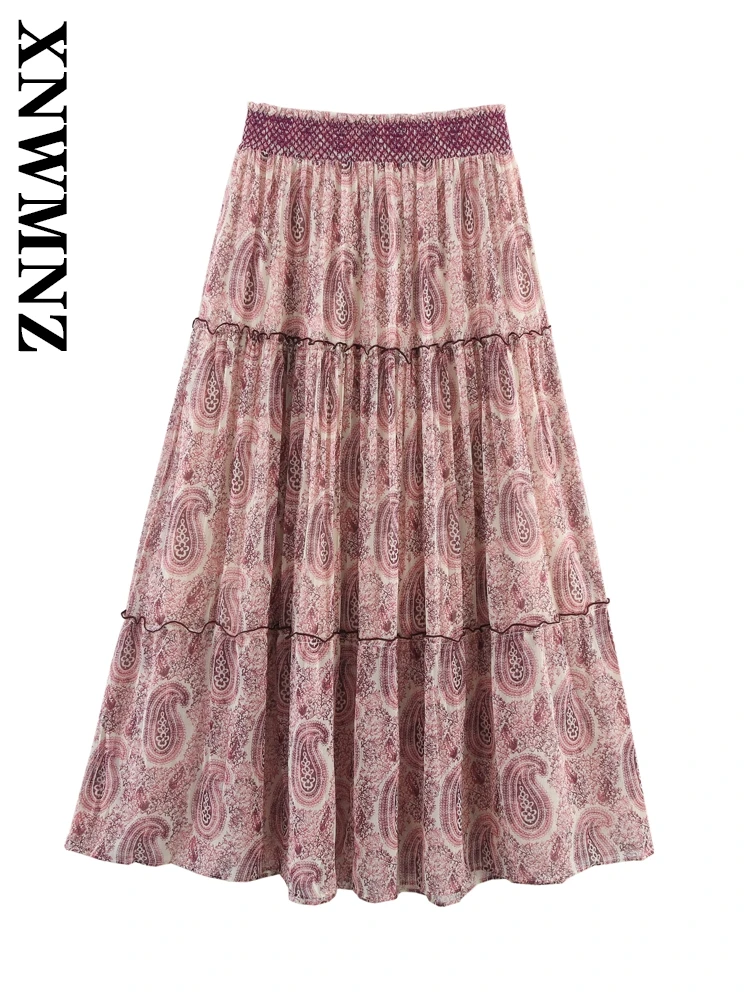 XNWMNZ 2025 Summer New Female European and American Midi Skirt A-lineskirt Fashion Lady Bottoms Regular Fit High Waist Ruffles
XNWMNZ 2025 Summer New Female European and American Midi Skirt A-lineskirt Fashion Lady Bottoms Regular Fit High Waist Ruffles