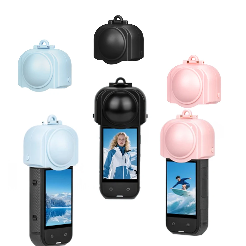 Lens Protective Cover for Insta360 X5, Protective Cap Dustproof and Scratch-resistant Lens Protector Action Camera Accessory