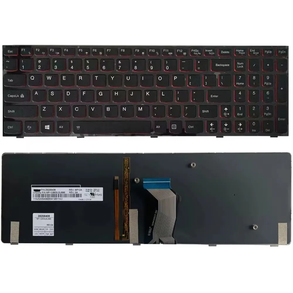 Клавиатура для Lenovo Y590 Y500 Y510P Y500NT с подсветкой, американская раскладка
Клавиатура для Lenovo Y590 Y500 Y510P Y500NT с подсветкой, американская раскладка