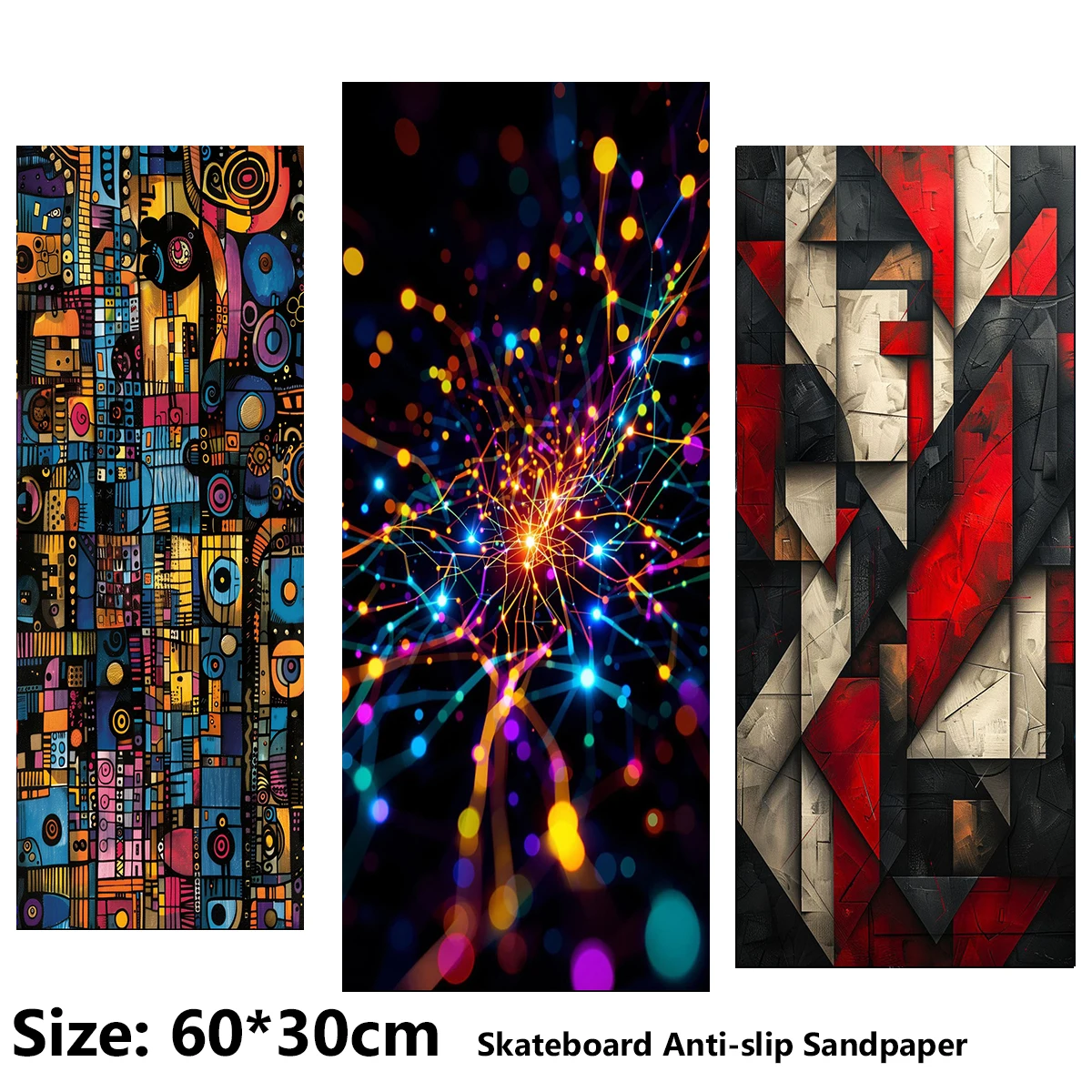 ElecStric Scooter Anti-slip Sticker Sandpaper Skateboard Grip Tape Sheet 60*30cm Geometric Square Nebula Pattern
ElecStric Scooter Anti-slip Sticker Sandpaper Skateboard Grip Tape Sheet 60*30cm Geometric Square Nebula Pattern