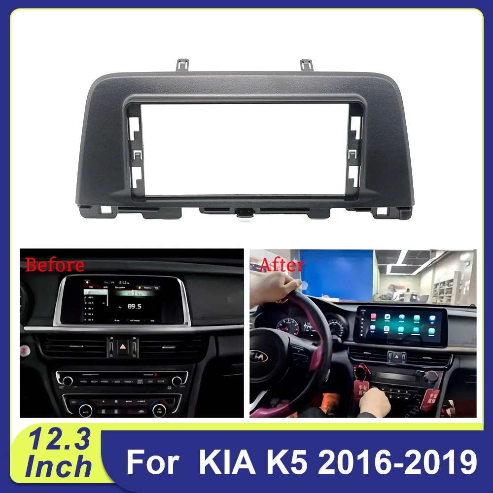 12.3 Inch Car Radio Fascia Frame for KIA K5 2016-2019 Android Stereo Dash Installation Kit Panel
12.3 Inch Car Radio Fascia Frame for KIA K5 2016-2019 Android Stereo Dash Installation Kit Panel