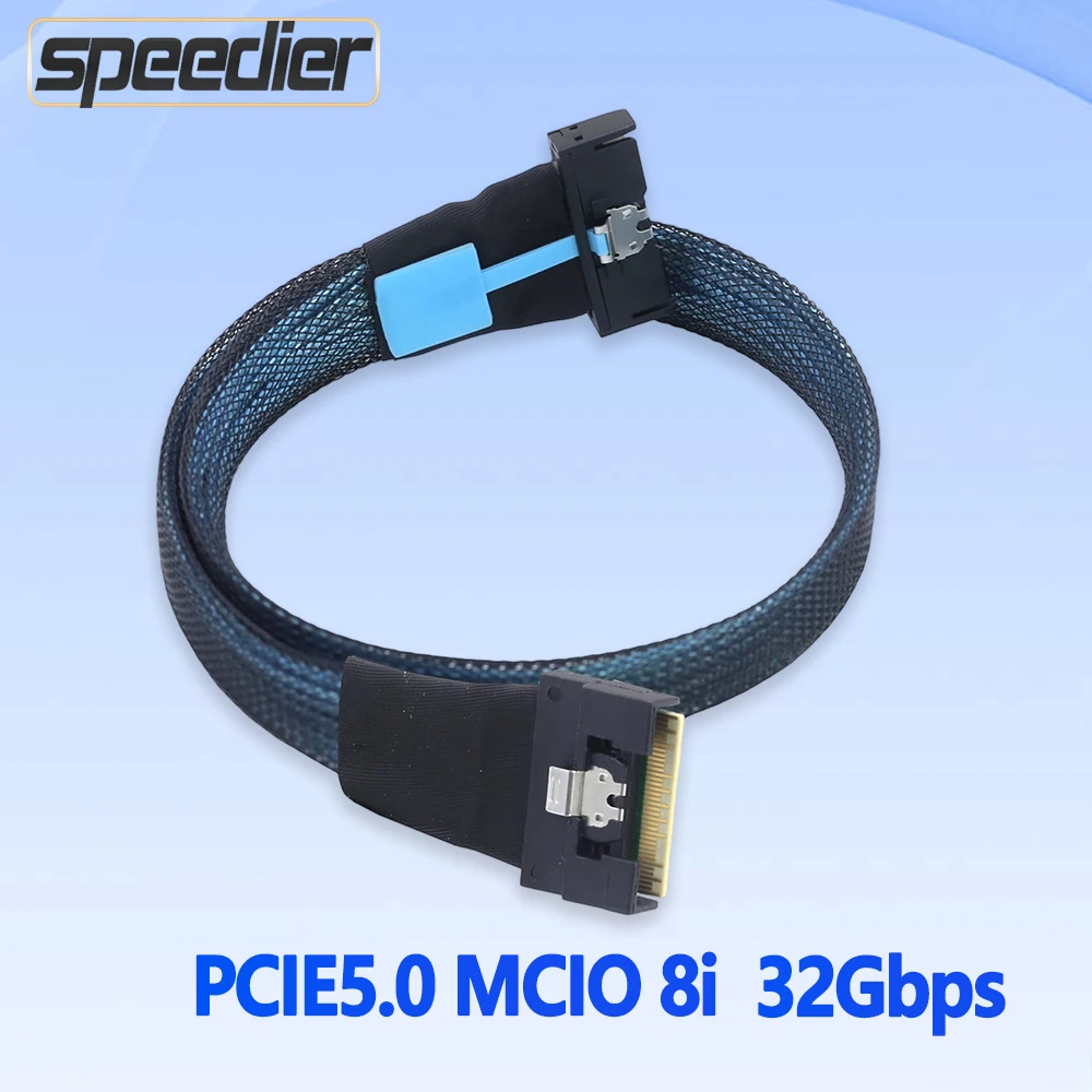 PCIe 5.0 MCIO 8i High-Speed Crossover Cable MCIO To MCIO 8X Male To Male 32Gbps Connection Cable NVMe GEN Straight
PCIe 5.0 MCIO 8i High-Speed Crossover Cable MCIO To MCIO 8X Male To Male 32Gbps Connection Cable NVMe GEN Straight