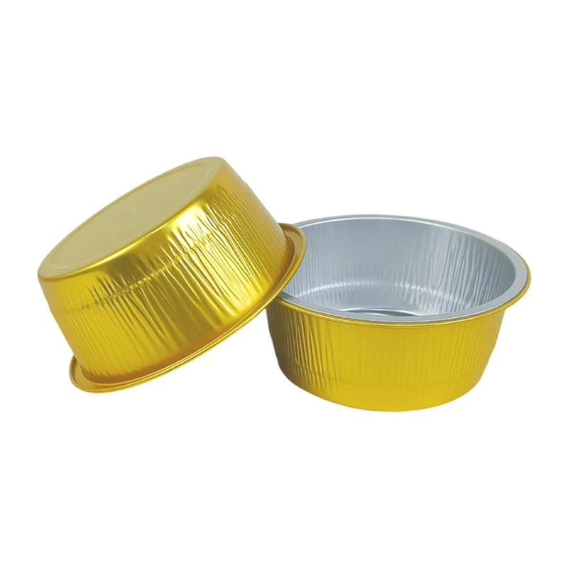 Gold Round Aluminum Foil Containers 450ml Thickened Disposable Baking Pans Heat Resistant Foil Bowls for Food Packing 50/100pcs
Gold Round Aluminum Foil Containers 450ml Thickened Disposable Baking Pans Heat Resistant Foil Bowls for Food Packing 50/100pcs