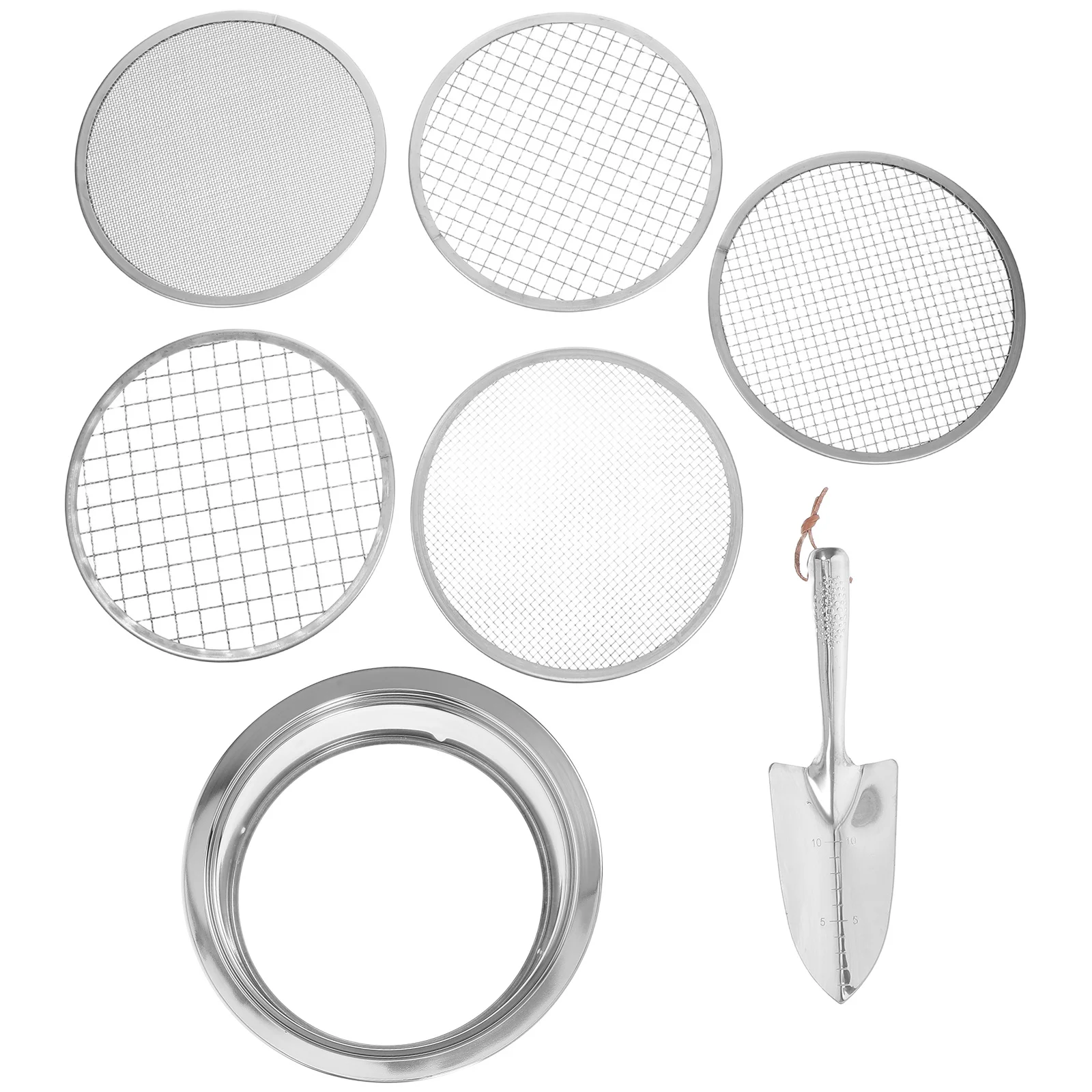 1Set Stainless Steel Soil Sifter Multiple Mesh Sizes Compost Garden Sieve Potting Filtration Tool Garden Sieve
1Set Stainless Steel Soil Sifter Multiple Mesh Sizes Compost Garden Sieve Potting Filtration Tool Garden Sieve