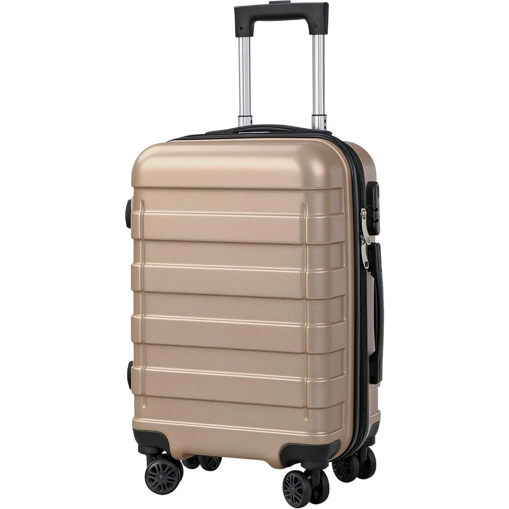 Expandable Suitcase Hardside Carry On Travel Luggage with Spinner Wheels Height Adjustable Handle, Champagne
Expandable Suitcase Hardside Carry On Travel Luggage with Spinner Wheels Height Adjustable Handle, Champagne