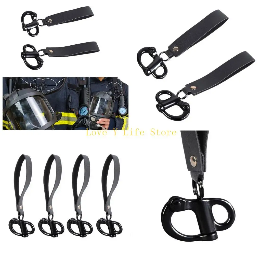 L74C Универсальные быстросъемные скобы из нержавеющей стали для маски SCBA, аксессуары для пожарных с кожаной ручкой
L74C Универсальные быстросъемные скобы из нержавеющей стали для маски SCBA, аксессуары для пожарных с кожаной ручкой