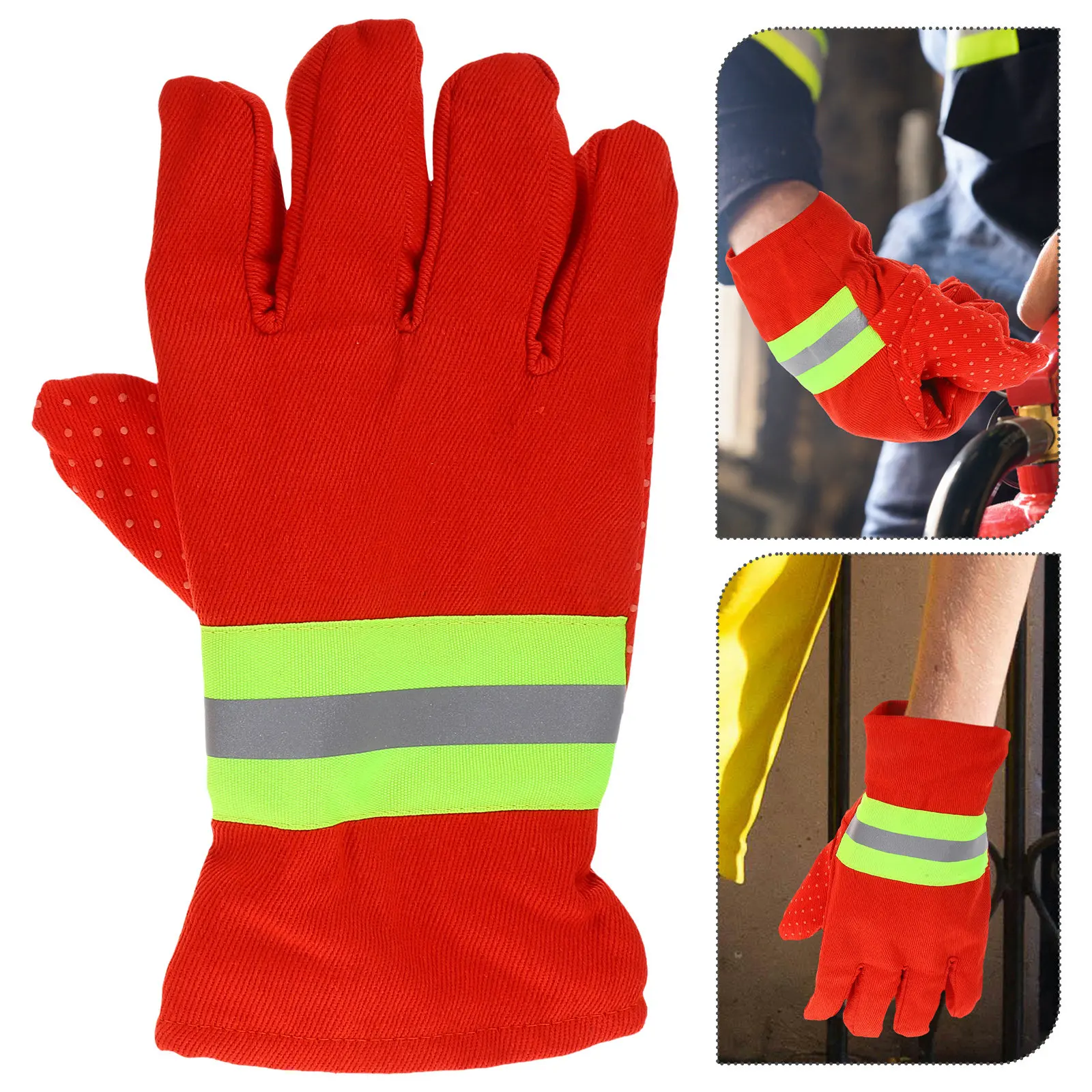 1 Pair Flame Resistant Protective Gloves Firefighter Extrication Non Slip Breathable Safety Work Gloves Reflective
1 Pair Flame Resistant Protective Gloves Firefighter Extrication Non Slip Breathable Safety Work Gloves Reflective