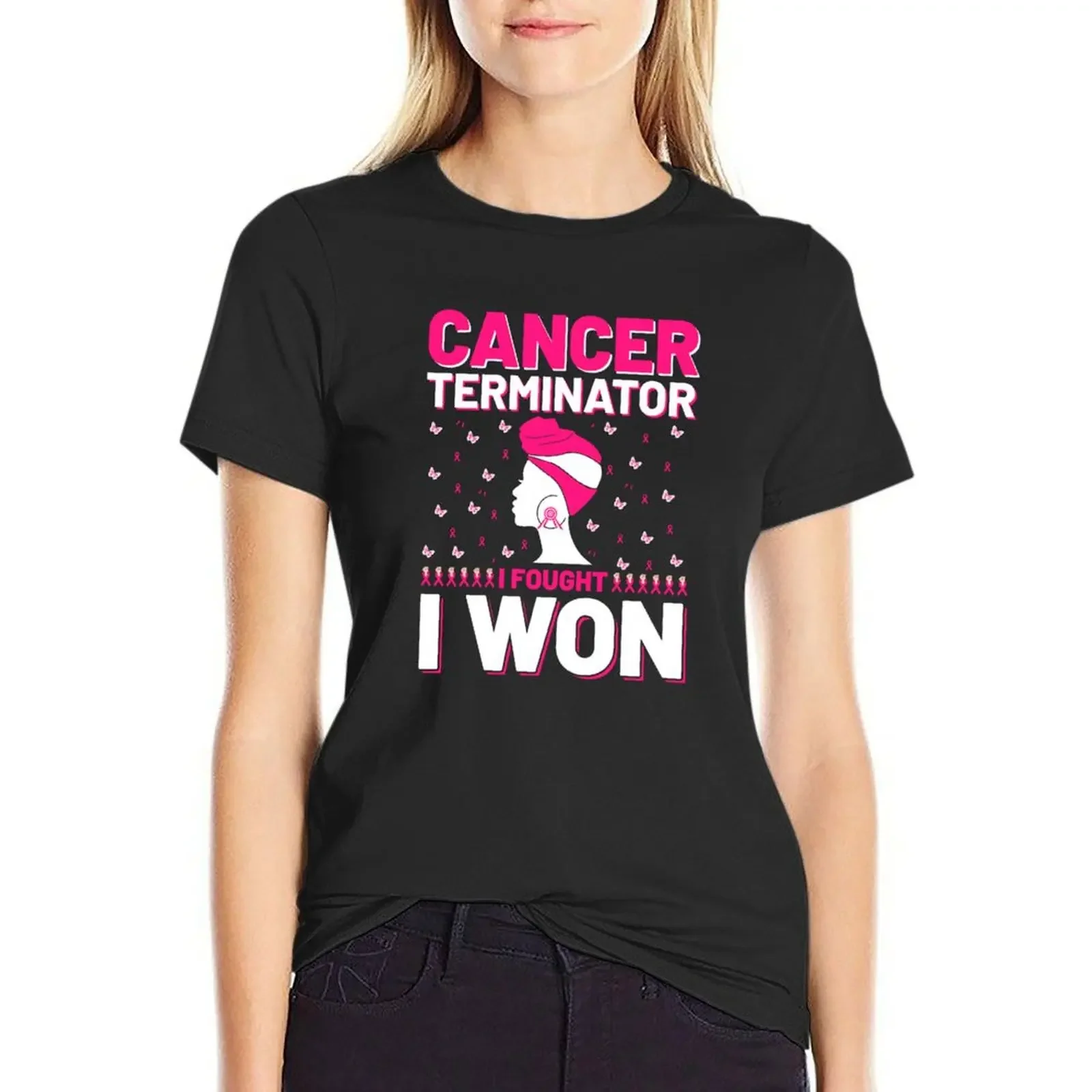 Cancer terminator i fought i won, Cancer presents for women, Cancer necklaces, support, fighter jewelry, C T-Shirt
Cancer terminator i fought i won, Cancer presents for women, Cancer necklaces, support, fighter jewelry, C T-Shirt