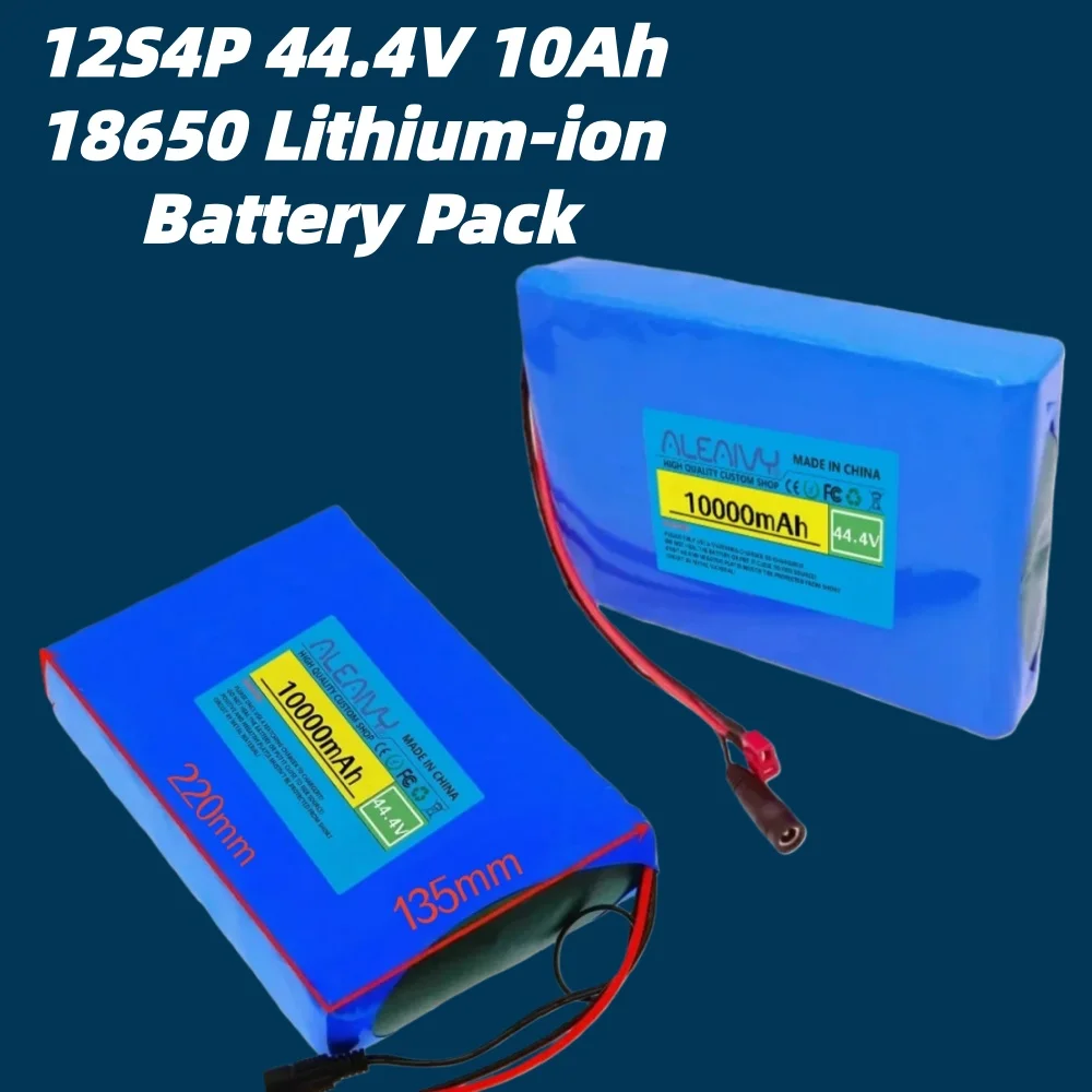 18650 Lithium-ion Battery Pack 12S4P 44.4V 10Ah suitable for 500W 750W electric skateboard commuting tool battery pack with BMS.
18650 Lithium-ion Battery Pack 12S4P 44.4V 10Ah suitable for 500W 750W electric skateboard commuting tool battery pack with BMS.