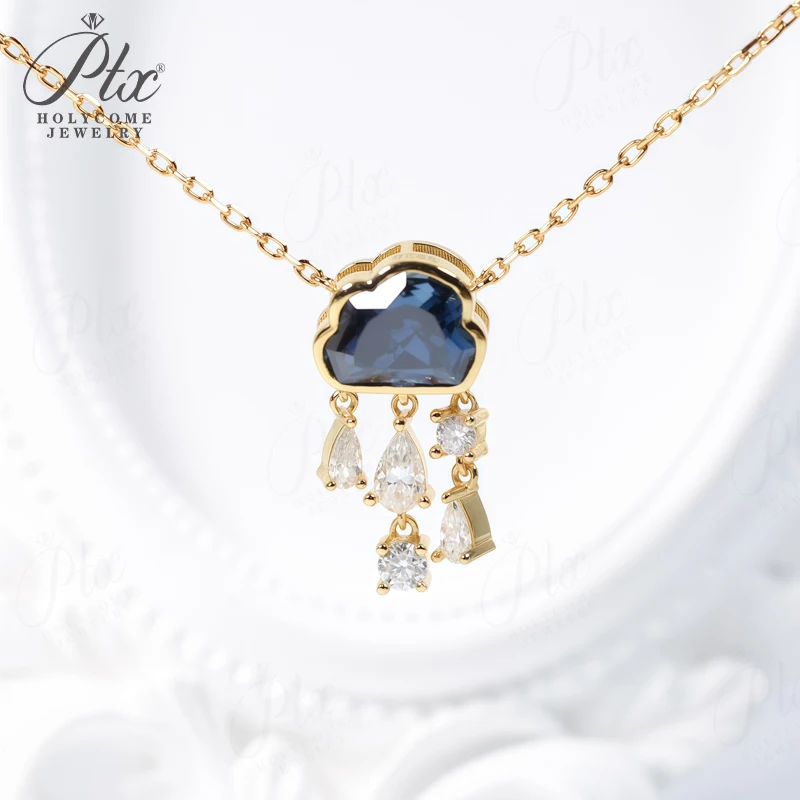 Ожерелье в форме облака по индивидуальному заказу, муассанит 2ct7X9 мм, новый синий цвет D, капля воды, круглый муассанит, роскошный брендовый дизайн, подарок
Ожерелье в форме облака по индивидуальному заказу, муассанит 2ct7X9 мм, новый синий цвет D, капля воды, круглый муассанит, роскошный брендовый дизайн, подарок