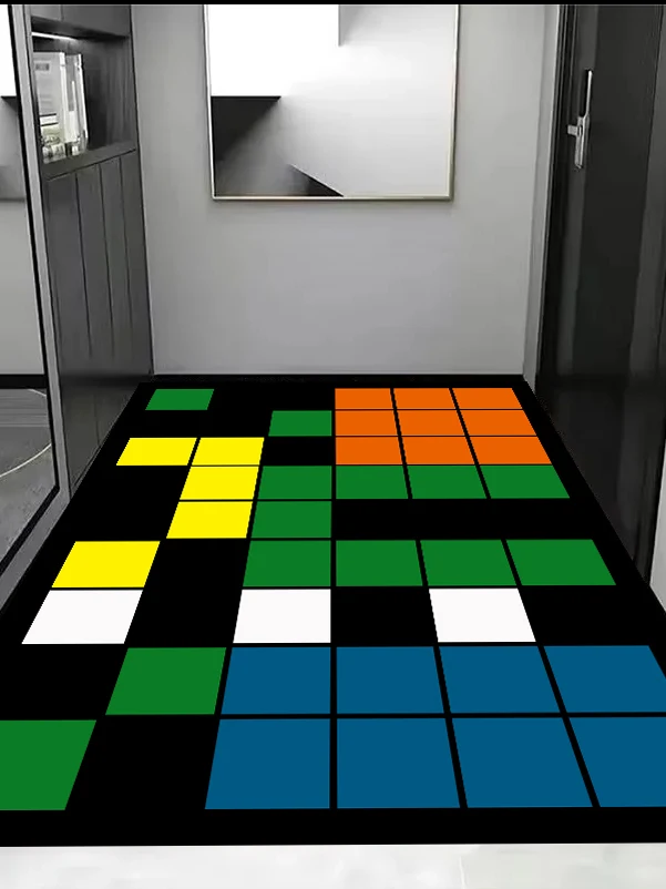 Modern Geometric Pattern Door Mat Anti-Slip Silicone Home Entrance Mat Large Square Mat Indoor Door Teold Scraper Mat
Modern Geometric Pattern Door Mat Anti-Slip Silicone Home Entrance Mat Large Square Mat Indoor Door Teold Scraper Mat