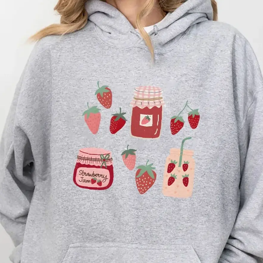 Sweatshirt Long Sleeves Stylish Pullover Y2K Graphic Hoodies Crew Neck Unisex Casual Daily Wear Lovely Strawberry Jam Drink
Sweatshirt Long Sleeves Stylish Pullover Y2K Graphic Hoodies Crew Neck Unisex Casual Daily Wear Lovely Strawberry Jam Drink