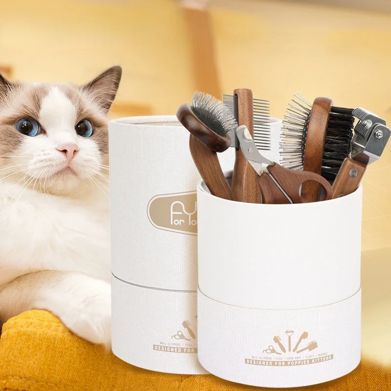 5pcs Pet Comb Nail Clipper Set Wood Stainless Steel Dog Hair Remove Brush Pet Nail Trimmer Tool Pet Hair Care Cleaning Supplies
5pcs Pet Comb Nail Clipper Set Wood Stainless Steel Dog Hair Remove Brush Pet Nail Trimmer Tool Pet Hair Care Cleaning Supplies