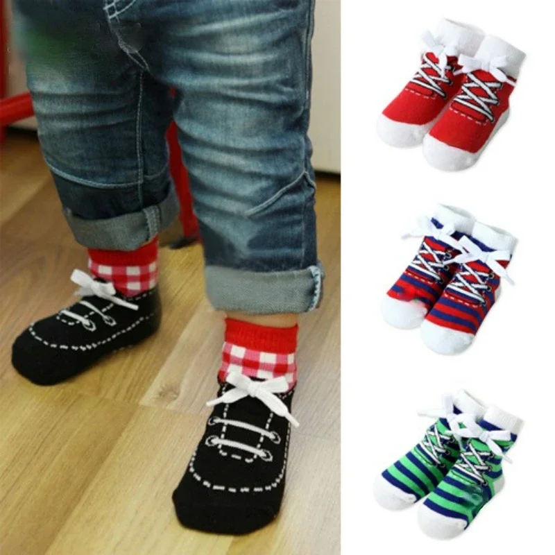 1 Pair Soft Cotton Shoelace Style Baby Socks Non-Slip Cute Short Socks for Boys Girls 0-4 Years Infant Toddler Kids Footwear
1 Pair Soft Cotton Shoelace Style Baby Socks Non-Slip Cute Short Socks for Boys Girls 0-4 Years Infant Toddler Kids Footwear