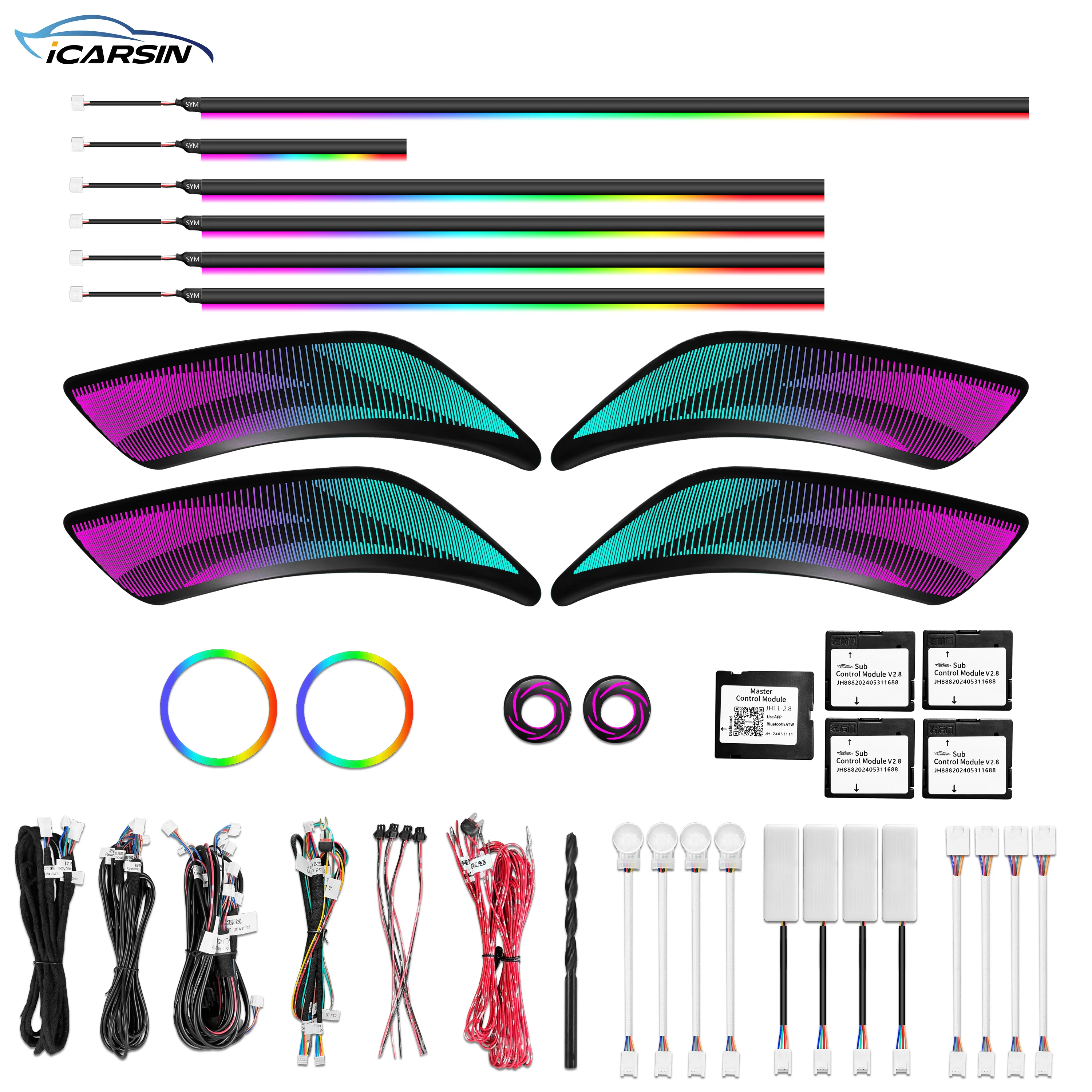 ICarsin For BMW 1 Series F20 Ambient Light 64 Colors Dynamic Ambient Light Car Interior LED Lighting Upgrade Accessories Kit
ICarsin For BMW 1 Series F20 Ambient Light 64 Colors Dynamic Ambient Light Car Interior LED Lighting Upgrade Accessories Kit