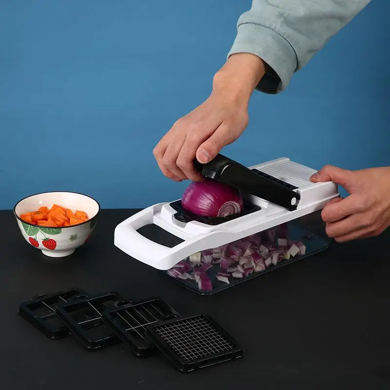 Multi-Purpose Vegetable Cutter 22-Piece Set Kitchen Tool for Cutting Vegetables Slicer And Dicer Chinese Style Home Cooking T...
Multi-Purpose Vegetable Cutter 22-Piece Set Kitchen Tool for Cutting Vegetables Slicer And Dicer Chinese Style Home Cooking T...