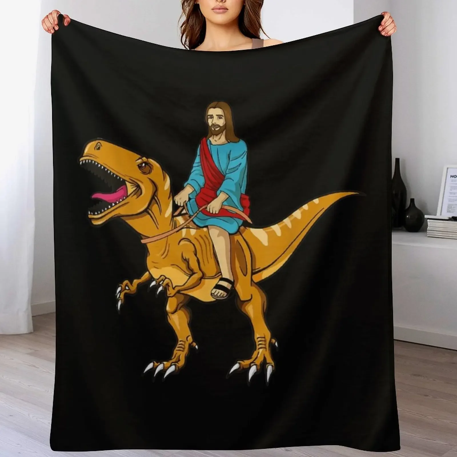 Funny Parody Jesus Riding Dinosaur Cute meme dino Throw Blanket Luxury Throw for sofa Shaggy Personalized Gift Blankets
Funny Parody Jesus Riding Dinosaur Cute meme dino Throw Blanket Luxury Throw for sofa Shaggy Personalized Gift Blankets