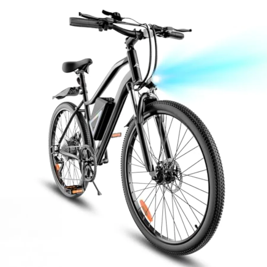 Outdoor commuter e-bike for adults and teens: 750W/1000W peak motor, 20/25 MPH, 37/55/60-mile range, 7-speed, 26 tires, large b
Outdoor commuter e-bike for adults and teens: 750W/1000W peak motor, 20/25 MPH, 37/55/60-mile range, 7-speed, 26 tires, large b