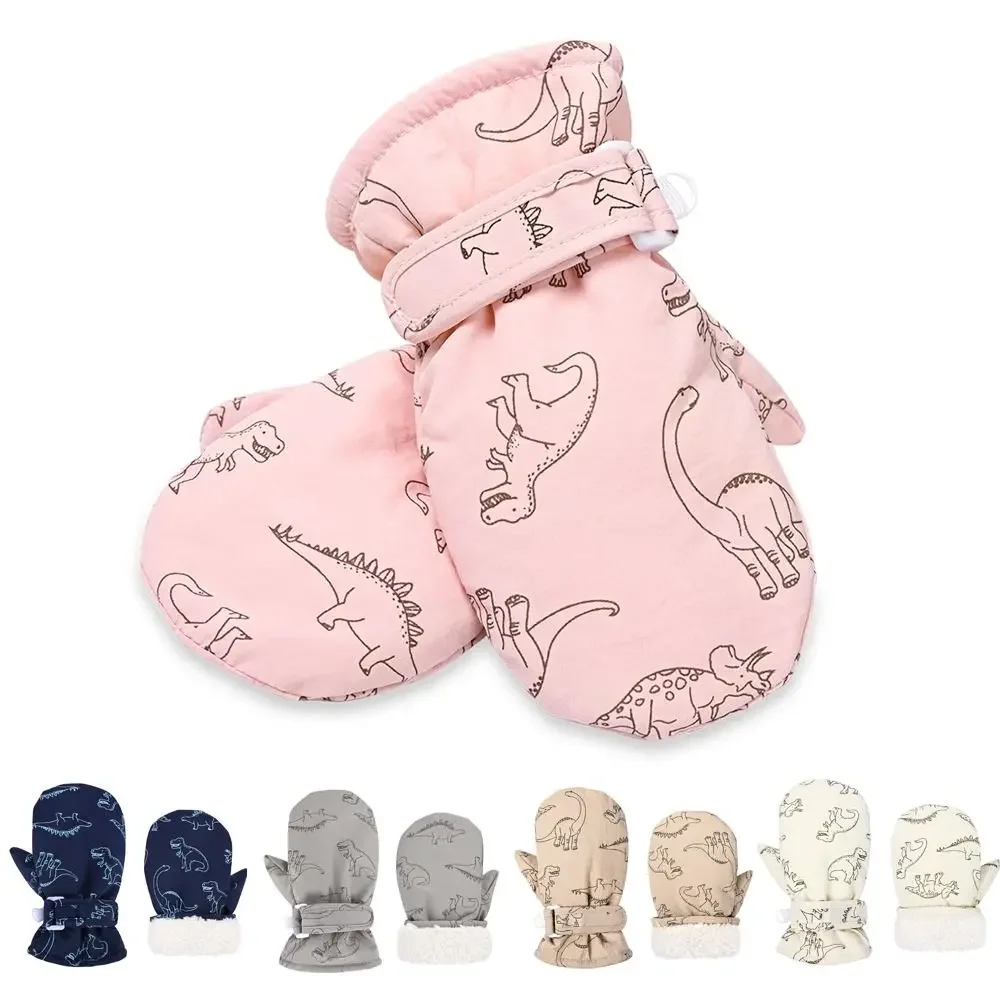 Waterproof Windproof Skiing Snow Gloves For Kids Toddler Cartoon Dinosaur Print Thickened Fleece Warm Winter Baby Gloves
Waterproof Windproof Skiing Snow Gloves For Kids Toddler Cartoon Dinosaur Print Thickened Fleece Warm Winter Baby Gloves