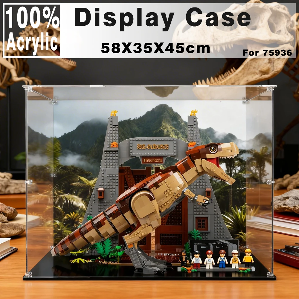 Display box for 75936 display case forT. rex Rampage building block dustproof clear showcase toy bricks storage box
Display box for 75936 display case forT. rex Rampage building block dustproof clear showcase toy bricks storage box