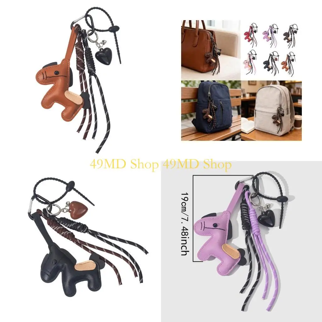 49MD Fashion Horse Shaped Holder With Braided Rope Lovely Animal Keychain Holder Practical And Trendy Purse Ornament
49MD Fashion Horse Shaped Holder With Braided Rope Lovely Animal Keychain Holder Practical And Trendy Purse Ornament