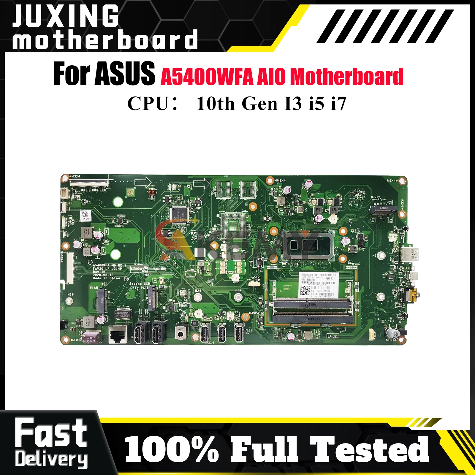 A5400WFA Laptop Motherboard For ASUS VivoBook A5400WFA A5400WF Notebook Mainboard With 10th Gen I3 i5 i7 100% tests OK fast ship
A5400WFA Laptop Motherboard For ASUS VivoBook A5400WFA A5400WF Notebook Mainboard With 10th Gen I3 i5 i7 100% tests OK fast ship