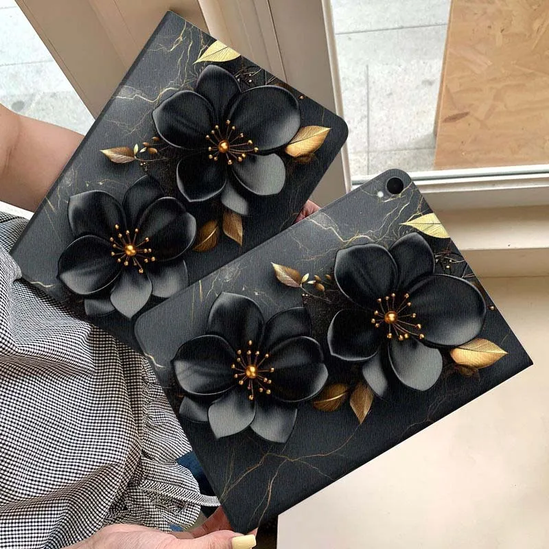 Black Flower Gold Decoration For Samsung Galaxy Tab S11 A11 A9 A8 S6 A 10.1 A7 10.4 Plus 2025 2023 Tablet Case Gift
Black Flower Gold Decoration For Samsung Galaxy Tab S11 A11 A9 A8 S6 A 10.1 A7 10.4 Plus 2025 2023 Tablet Case Gift