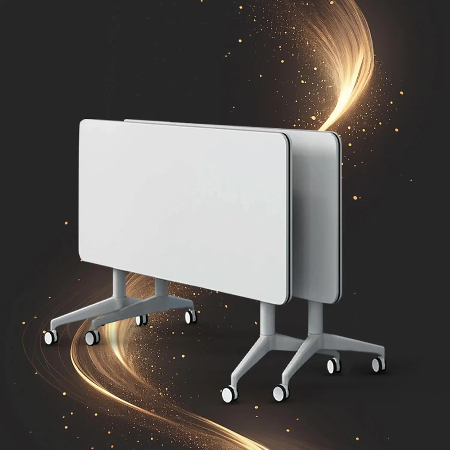 Foldable Flip Top Training Meeting Table With Wheels 55.1in, Home Office Classroom, Customized
Foldable Flip Top Training Meeting Table With Wheels 55.1in, Home Office Classroom, Customized