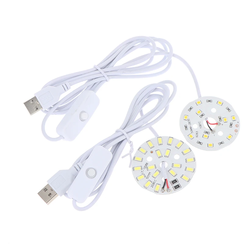 DC 5V Dimmable 48/55MM LED Chips SMD5730 LED Lamp USB Dimmer 5W 10W Light Board White Warm Light With ON/OFF Swicth Cable DIY
DC 5V Dimmable 48/55MM LED Chips SMD5730 LED Lamp USB Dimmer 5W 10W Light Board White Warm Light With ON/OFF Swicth Cable DIY