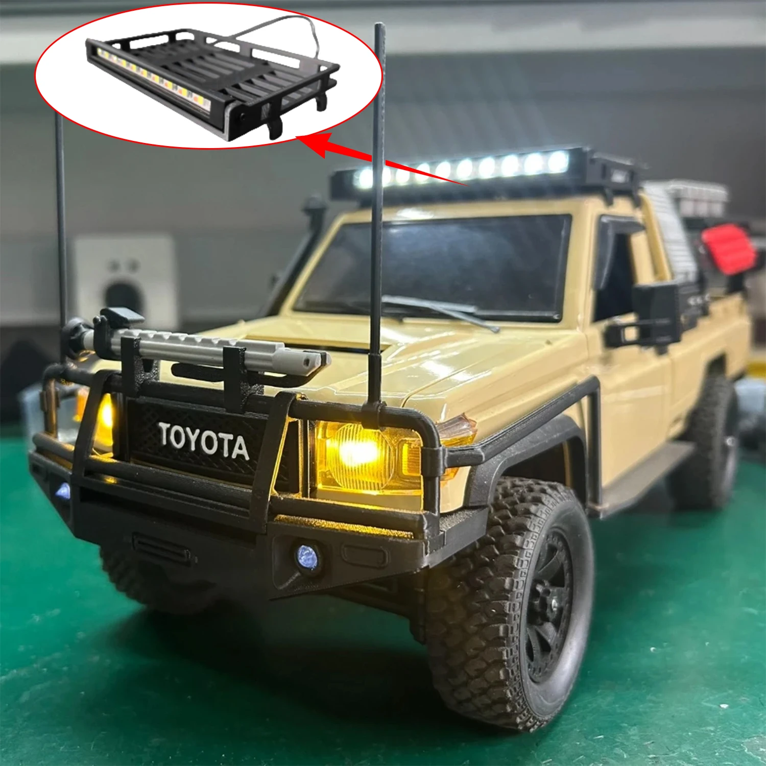 MN82s RC пульт дистанционного управления на крыше прожектор 3D печать обновление внешний вид модификация детали обновление аксессуары модель игрушки
MN82s RC пульт дистанционного управления на крыше прожектор 3D печать обновление внешний вид модификация детали обновление аксессуары модель игрушки