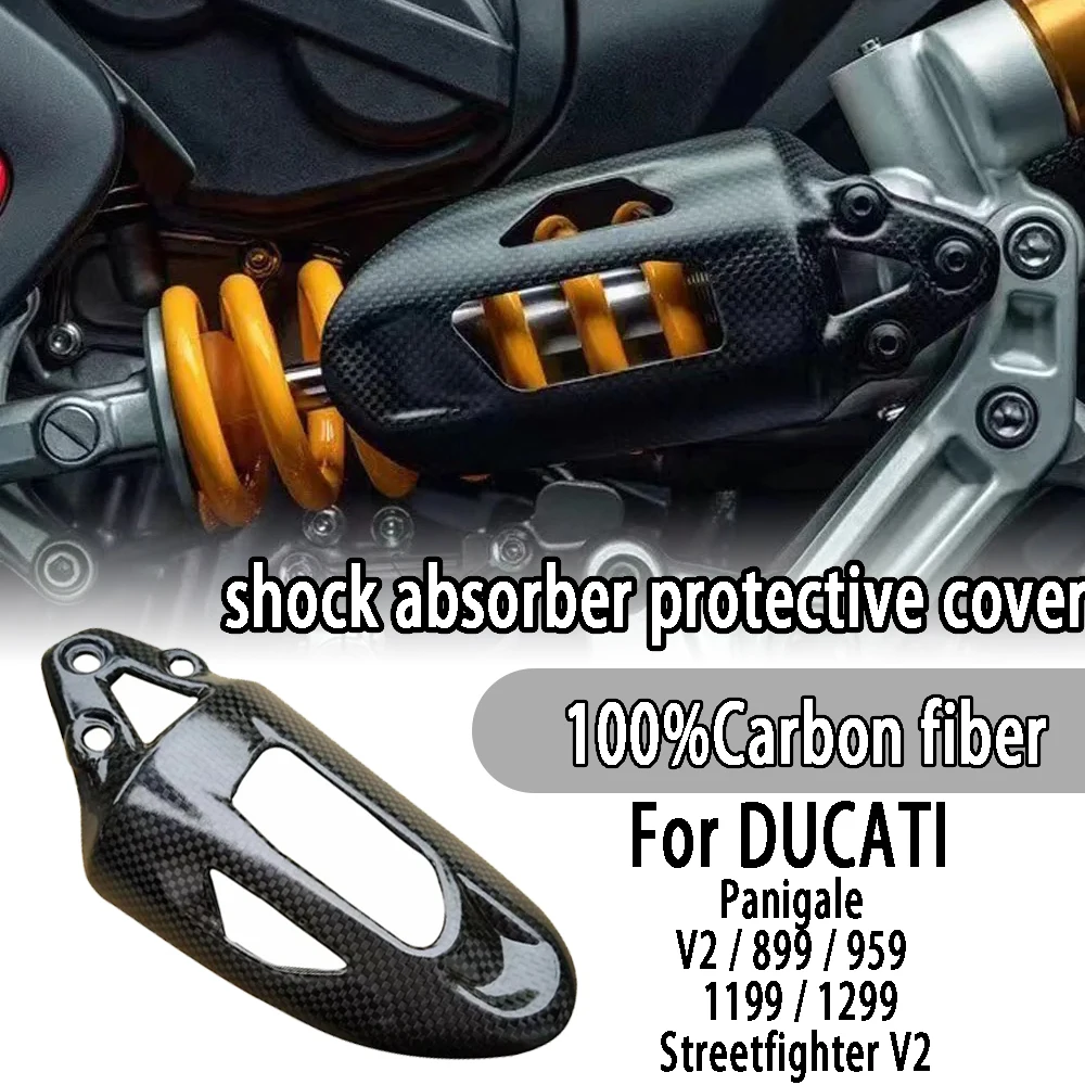 For DUCATI Panigale V2 899 959 1199 1299 Streetfighter Carbon fiber shock absorber protective cover motorcycle accessories
For DUCATI Panigale V2 899 959 1199 1299 Streetfighter Carbon fiber shock absorber protective cover motorcycle accessories