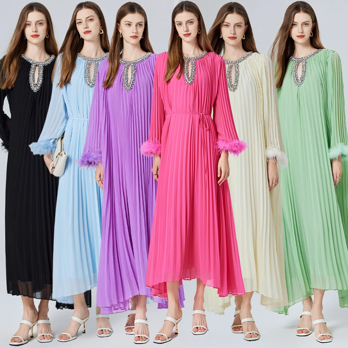 Heavy Industry Handmade Nail Bead Ostrich True Hair 6-meter Large Swing Folding Dress Strap Long Dresses Skirt Woman Lady Female
Heavy Industry Handmade Nail Bead Ostrich True Hair 6-meter Large Swing Folding Dress Strap Long Dresses Skirt Woman Lady Female